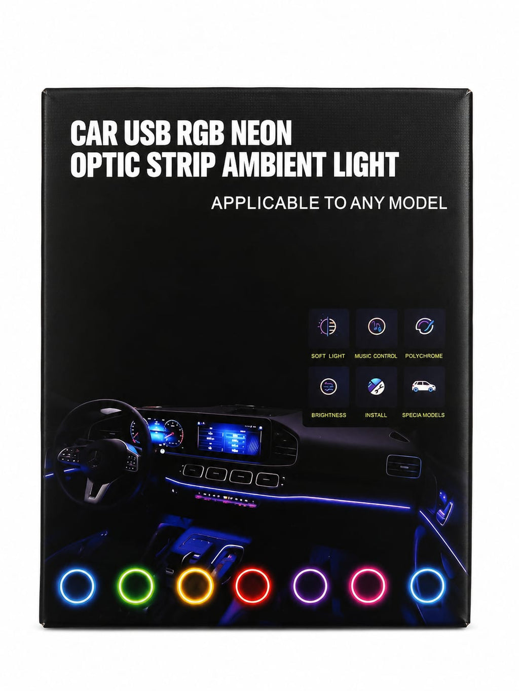 Car Dashboard Ambient Light strip - Premium Quality Light 1pc