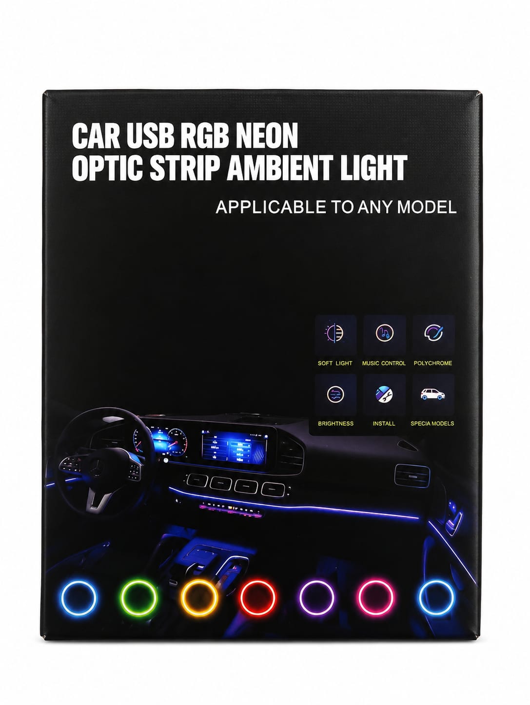 Car Dashboard Ambient Light strip - Premium Quality Light 1pc
