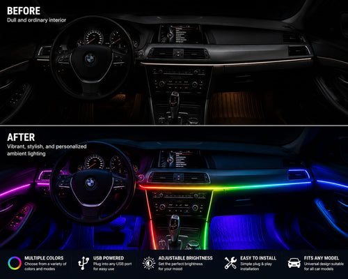 Car Dashboard Ambient Light strip - Premium Quality Light 1pc