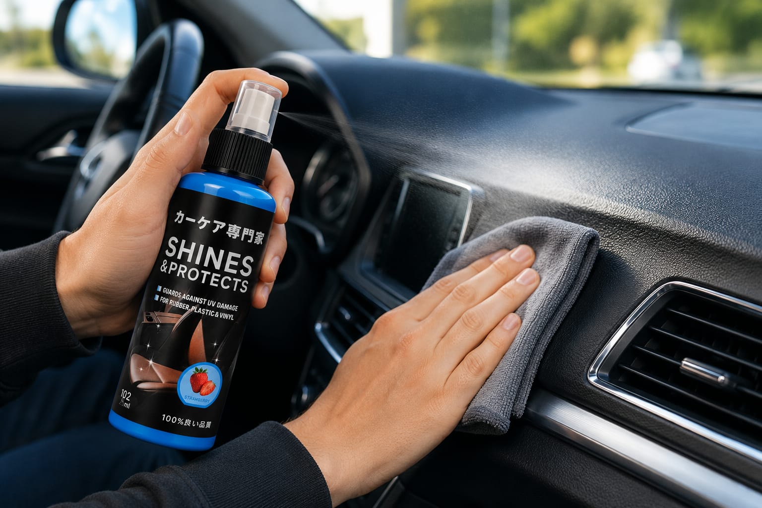 Turbo Shine & Protect UV Armor Spray | Dashboard Protects & Shine