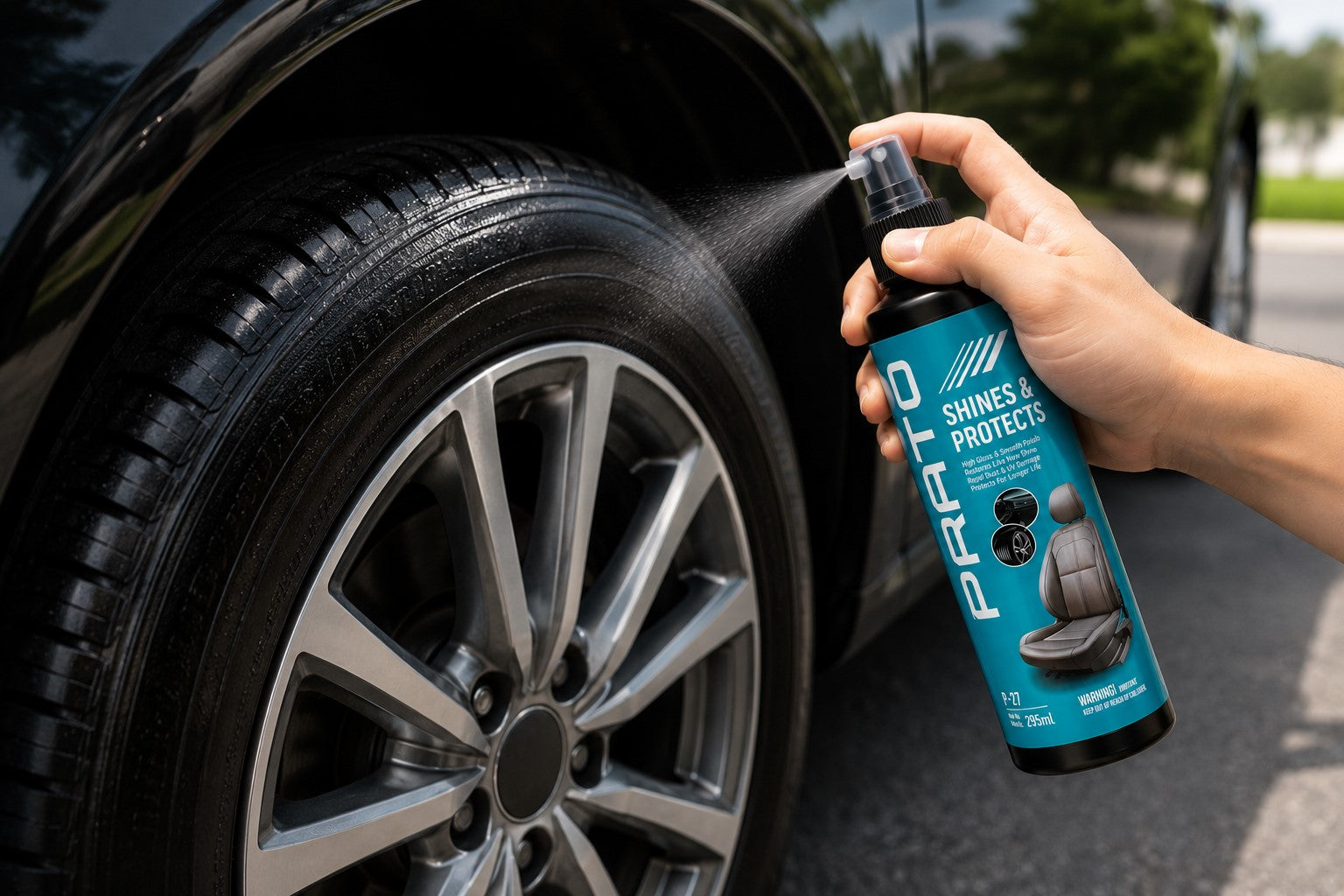 PRATO Shines & Protects | Leather, Dashboard, And Tyre