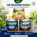Bundle Car Air Freshener And Home Air Freshener Gel 220 Gram Vanilla | Ice Black| New Car Jello