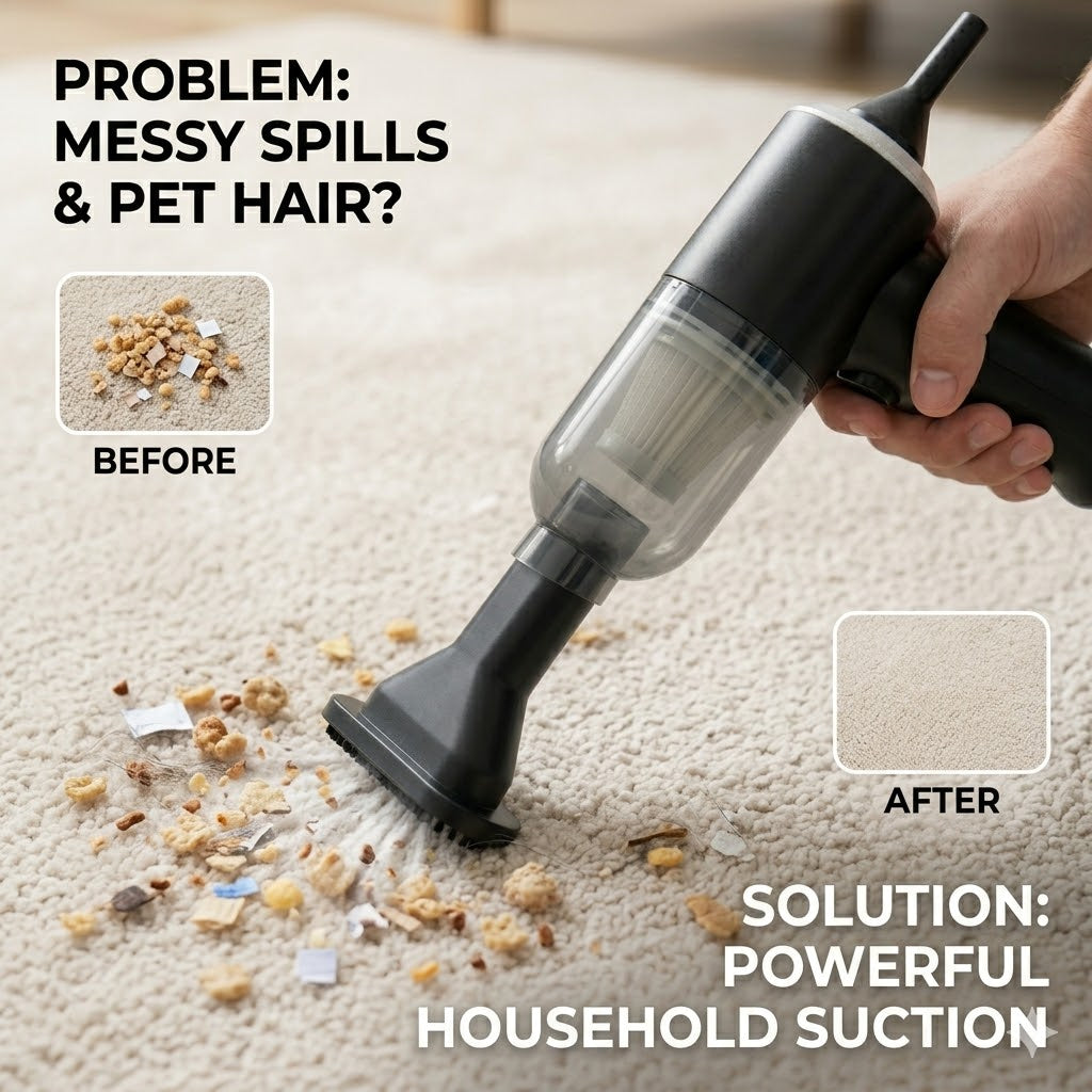 3 IN 1 Portable Handheld Vacum: The Ultimate Compact Cleaner