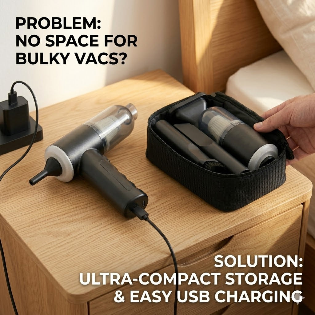 3 IN 1 Portable Handheld Vacum: The Ultimate Compact Cleaner